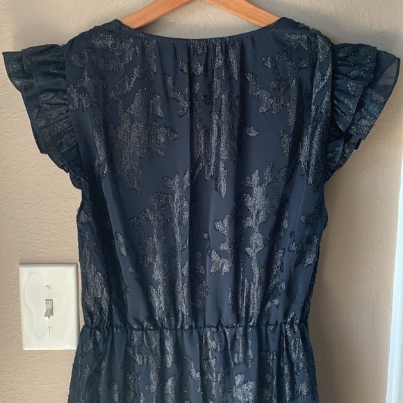 I.N.C. INTERNATIONAL CONCEPTS Ruffle Sleeve Sparkle Brit Prairie Dress - Picture 11 of 13